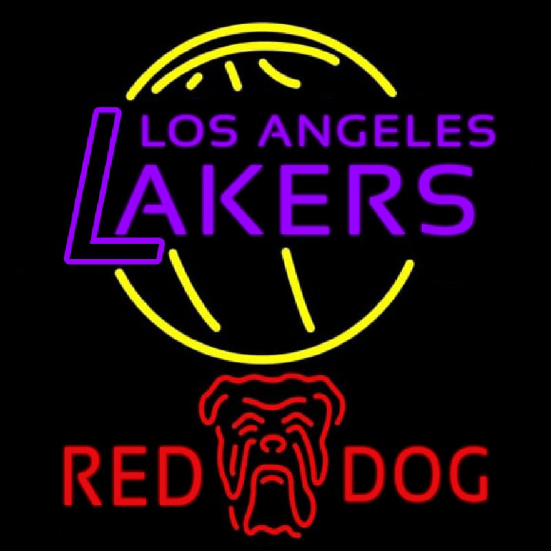 Custom Red Dog Los Angeles Lakers NBA Beer Sign Neon Sign USA