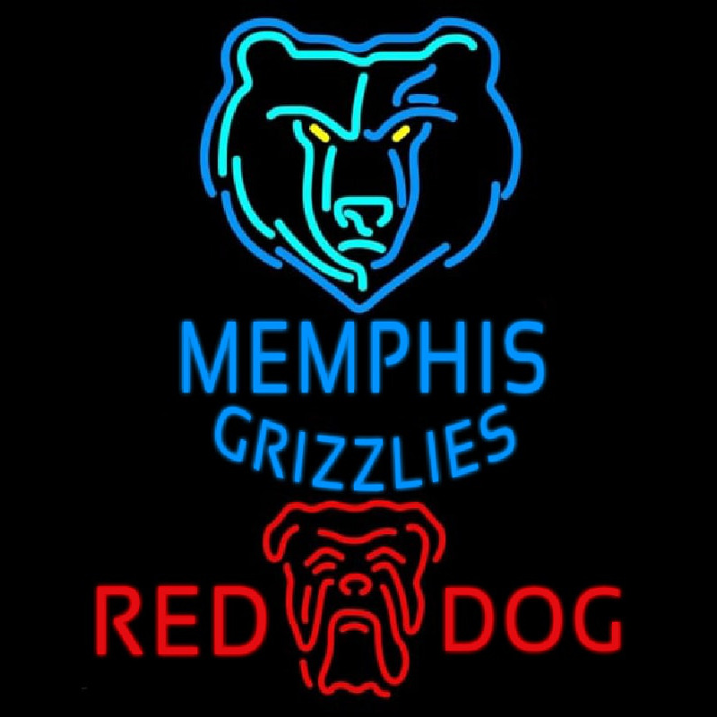Custom Red Dog Memphis Grizzlies NBA Beer Sign Neon Sign USA