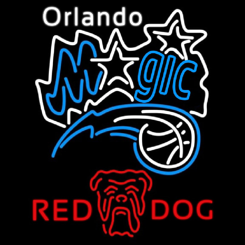 Custom Red Dog Orlando Magic NBA Beer Sign Neon Sign USA