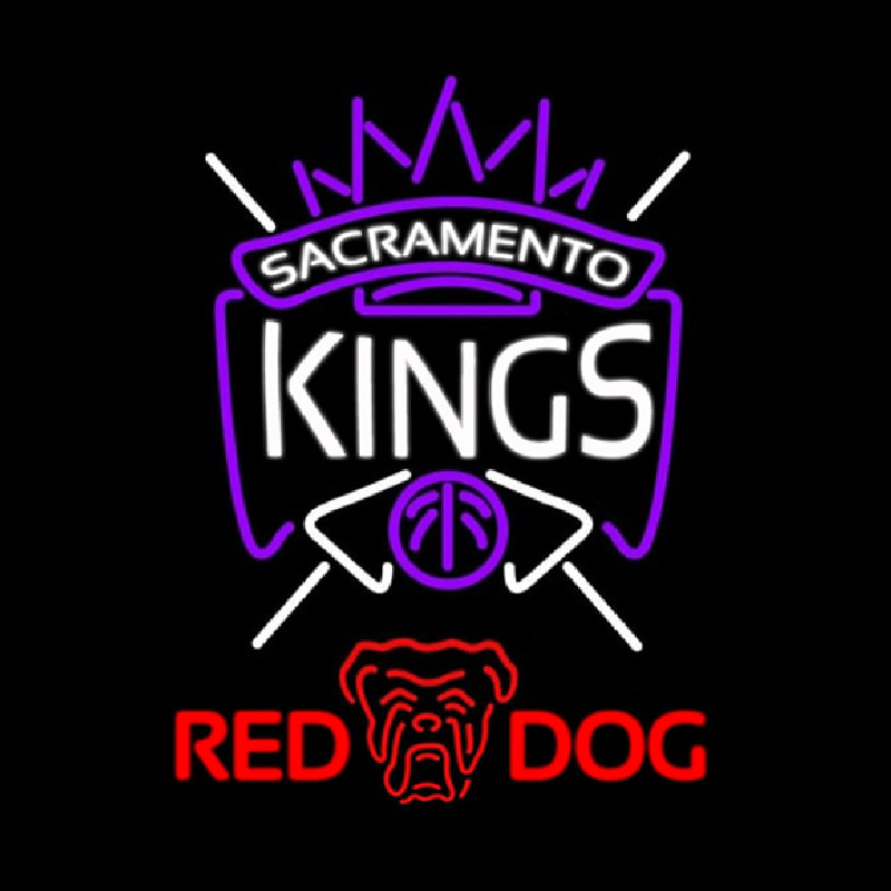 Custom Red Dog Sacramento Kings NBA Beer Sign Neon Sign USA