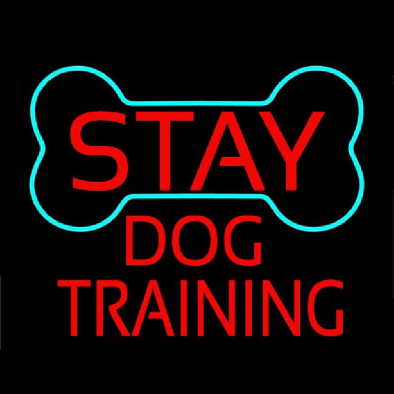 Custom Red Dog Training Block 1 Neon Sign USA