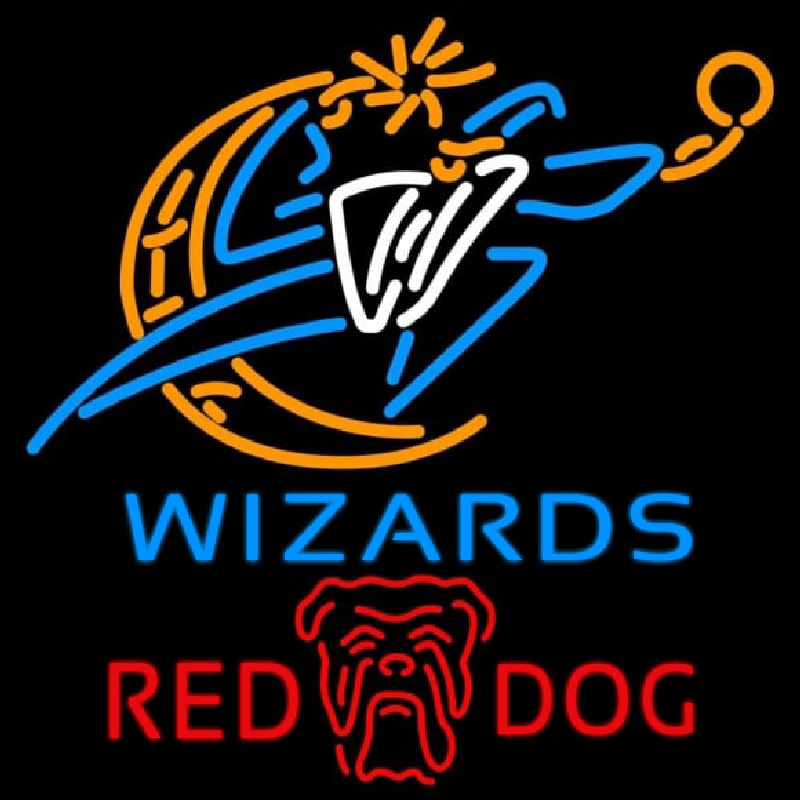 Custom Red Dog Washington Wizards NBA Beer Sign Neon Sign USA