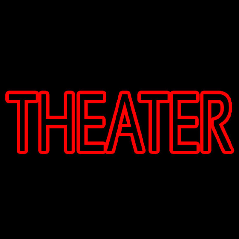 Custom Red Double Stroke Theatre Neon Sign USA