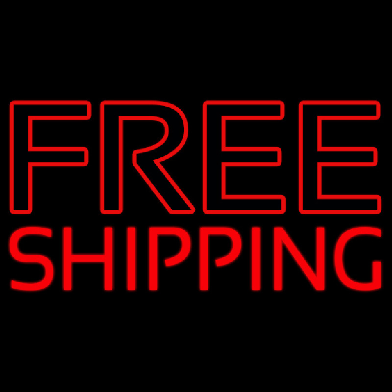 Custom Red Block Neon Sign USA