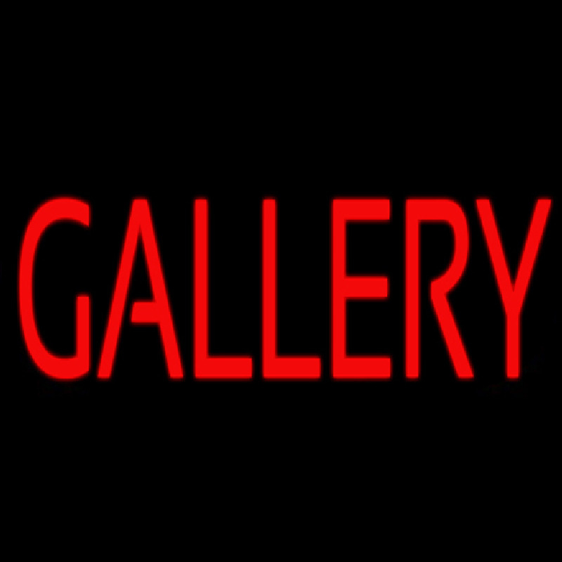 Custom Red Gallery Neon Sign USA