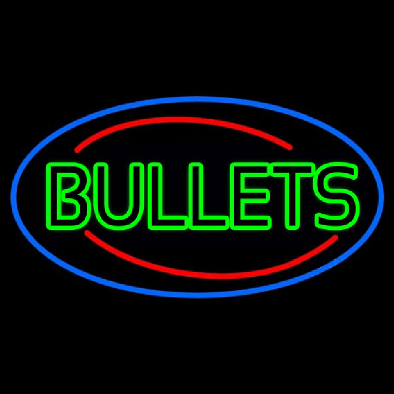 Custom Red Gun Turquoise Logo Neon Sign USA