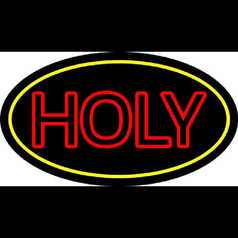 Custom Red Holy With Border Neon Sign USA