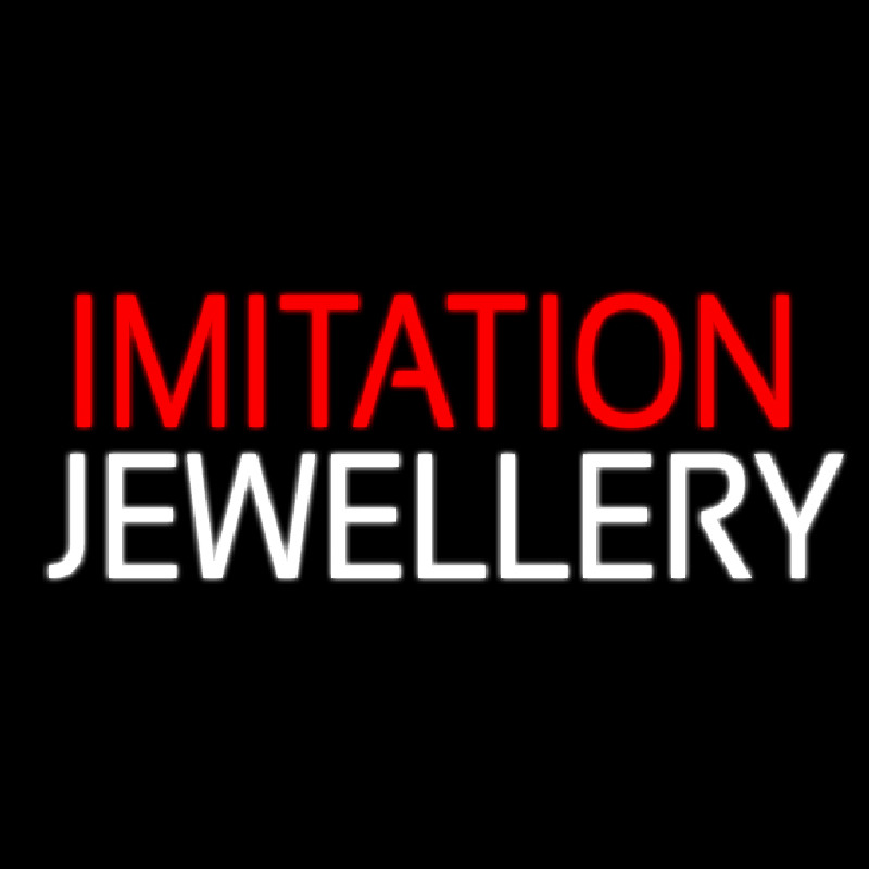 Custom Red Imitation White Jewelry Neon Sign USA
