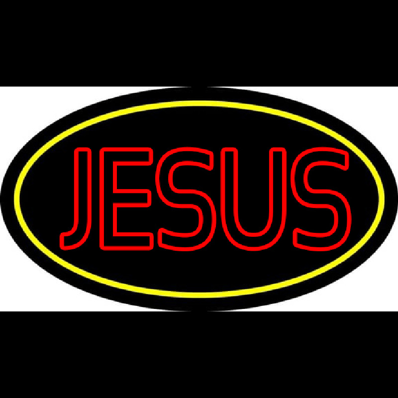 Custom Red Jesus Block Neon Sign USA