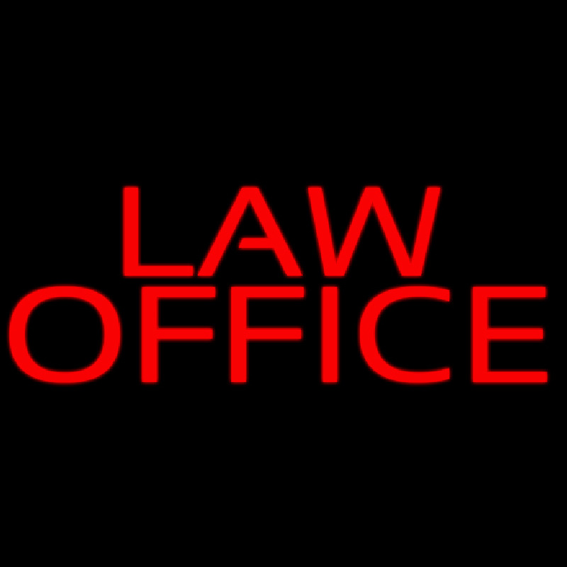 Custom Red Law Office Neon Sign USA