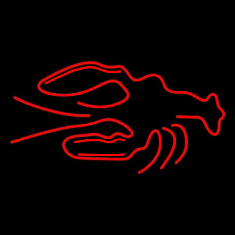 Custom Red Logo Lobster Neon Sign USA