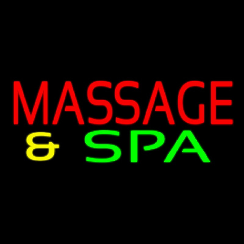 Custom Red Massage And Spa Neon Sign USA