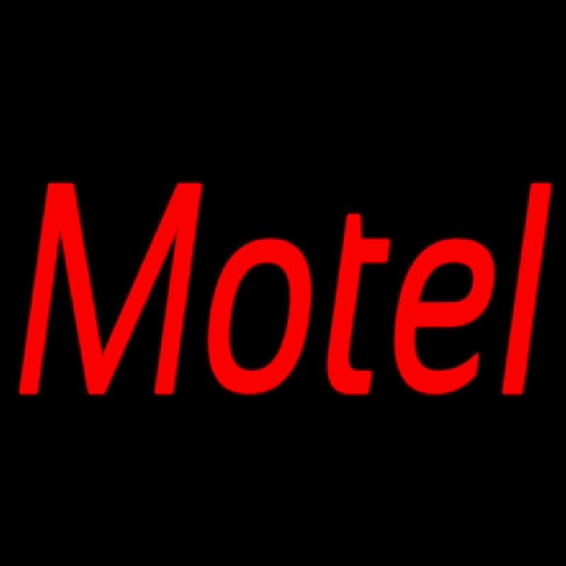 Custom Red Motel Neon Sign USA