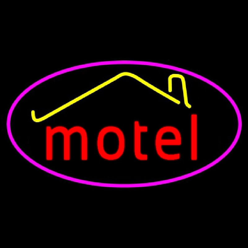 Custom Red Motel With Symbol Neon Sign USA