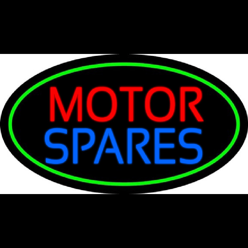Custom Red Motor Blue Spares 3 Neon Sign USA