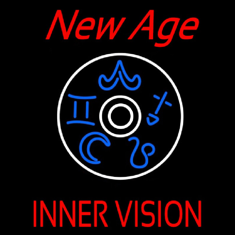 Custom Red New Age Inner Vision Neon Sign USA