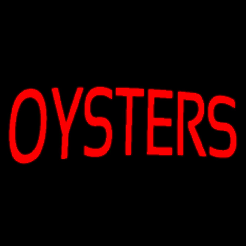Custom Red Oysters Block Neon Sign USA