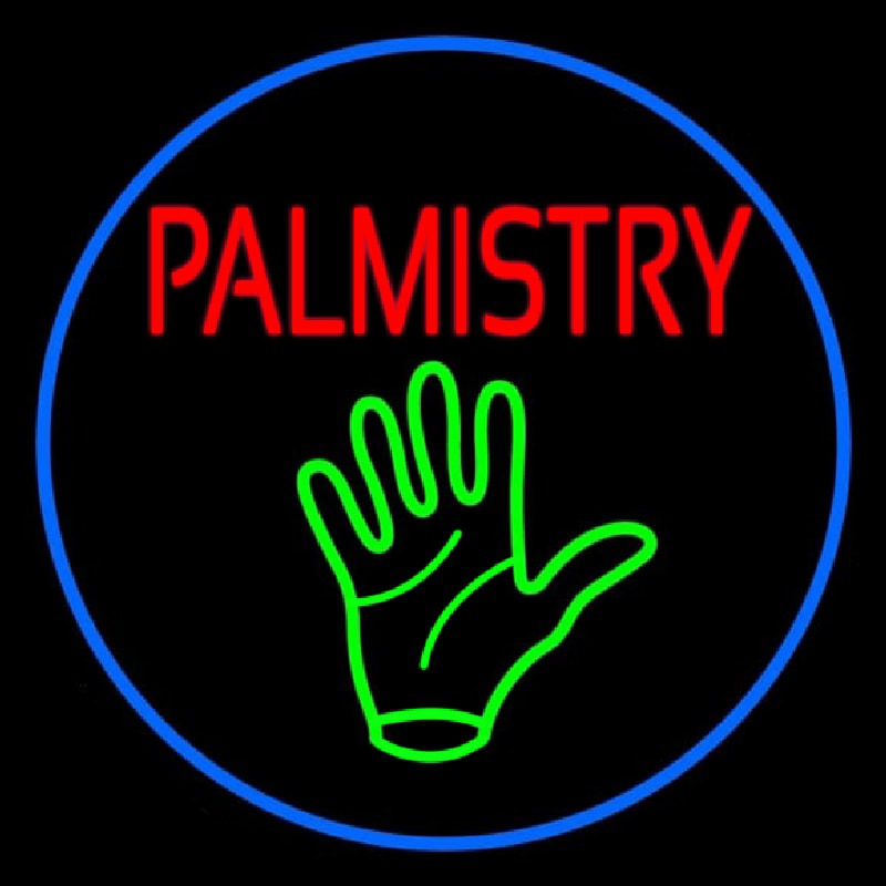 Custom Red Palmistry Neon Sign USA
