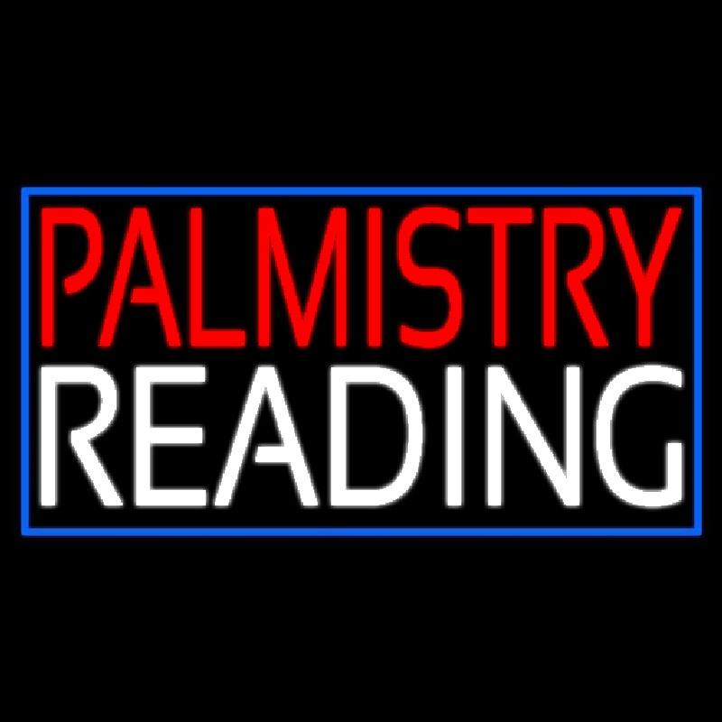 Custom Red Palmistry White Reading Neon Sign USA