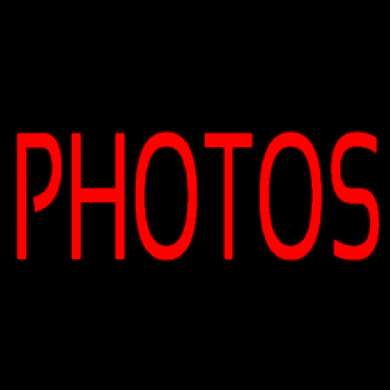 Custom Red Photos Block Neon Sign USA