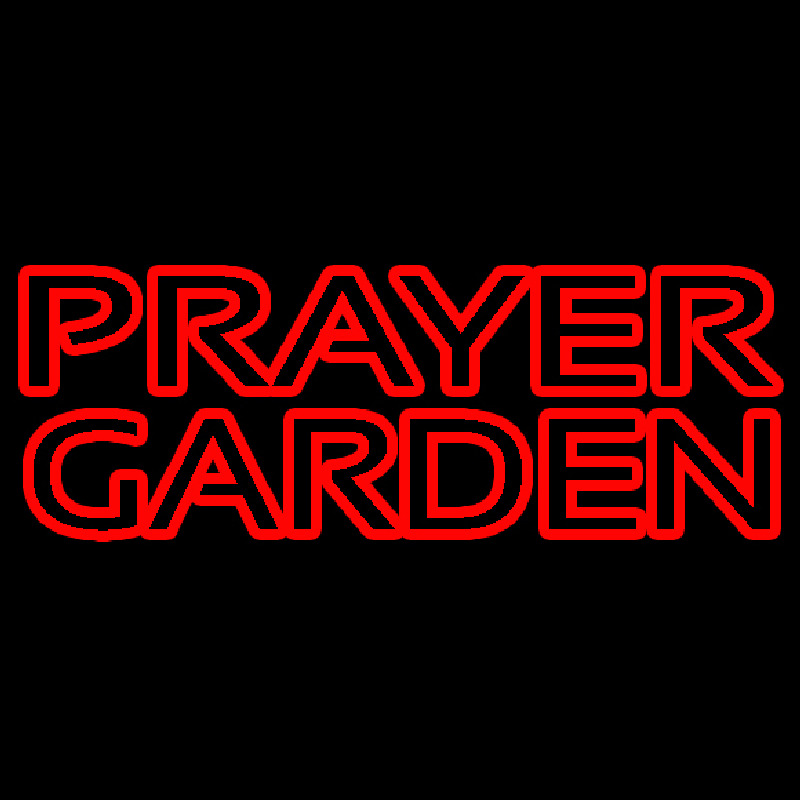 Custom Red Prayer Garden Neon Sign USA
