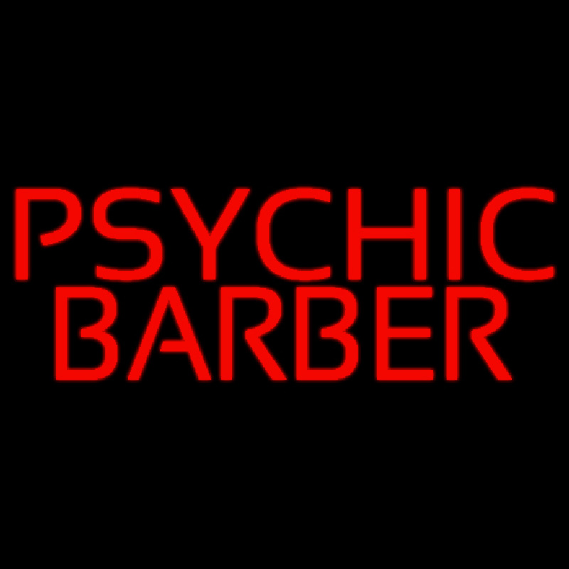 Custom Red Psychic Barber Neon Sign