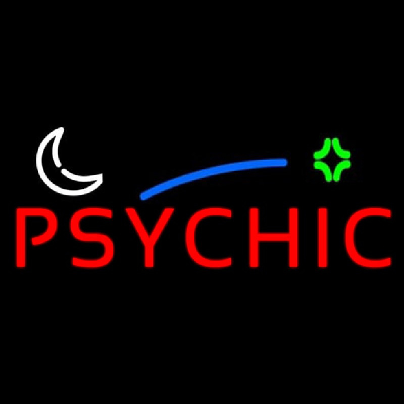 Custom Red Psychic Block Logo Neon Sign USA