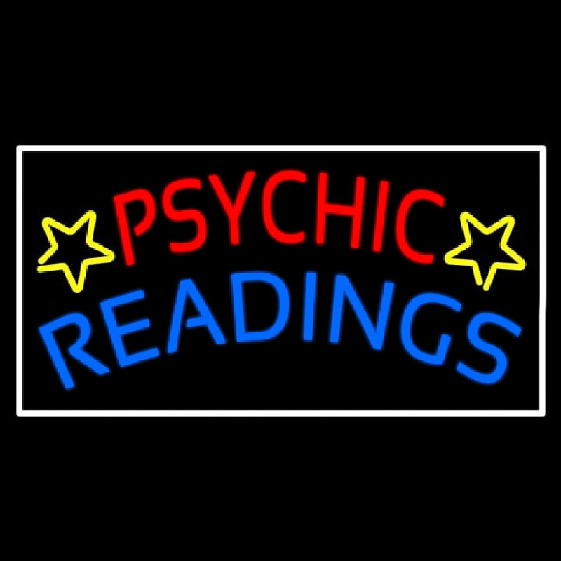 Custom Red Psychic Blue Readings Neon Sign USA