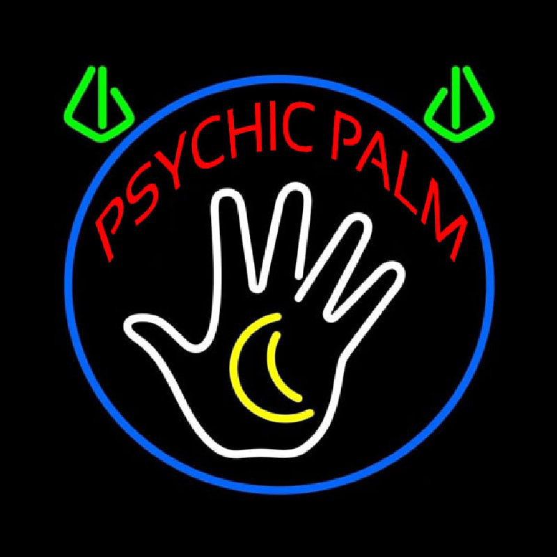 Custom Red Psychic Palms Neon Sign USA
