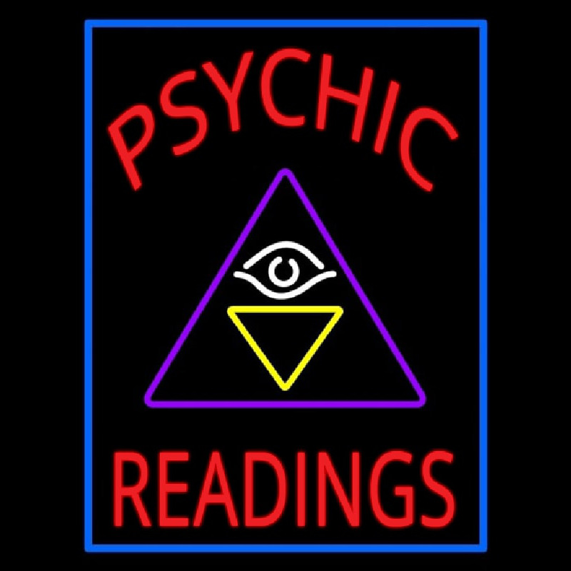 Custom Red Psychic Readings Logo Neon Sign