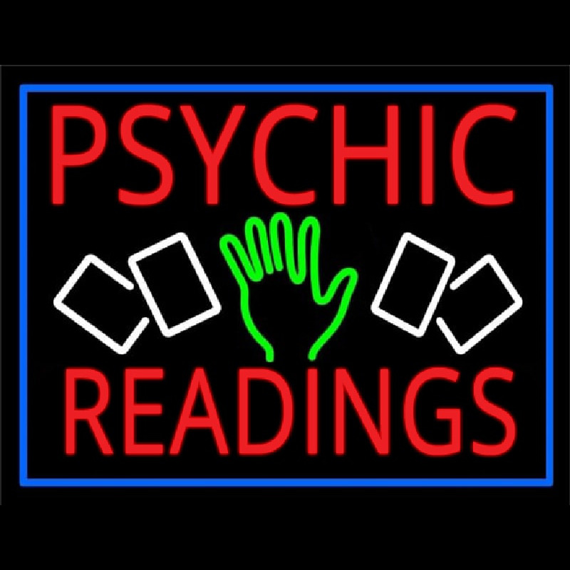 Custom Red Psychic Readings With Logo Neon Sign