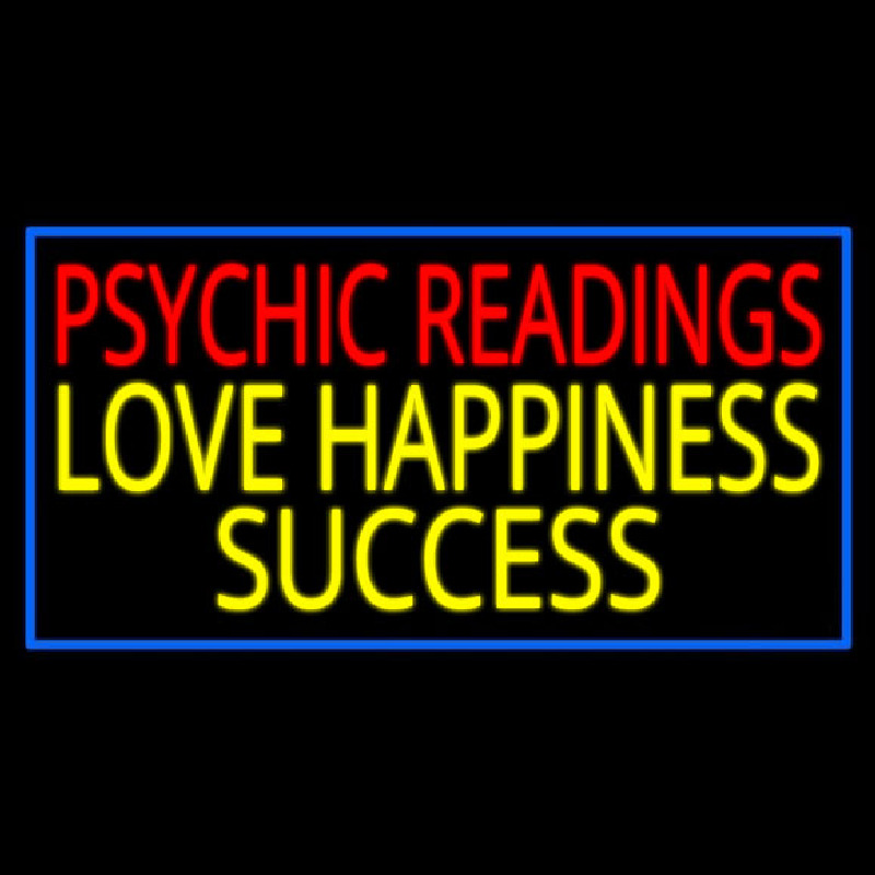 Custom Red Psychic Readings Yellow Love Happiness Success Neon Sign USA