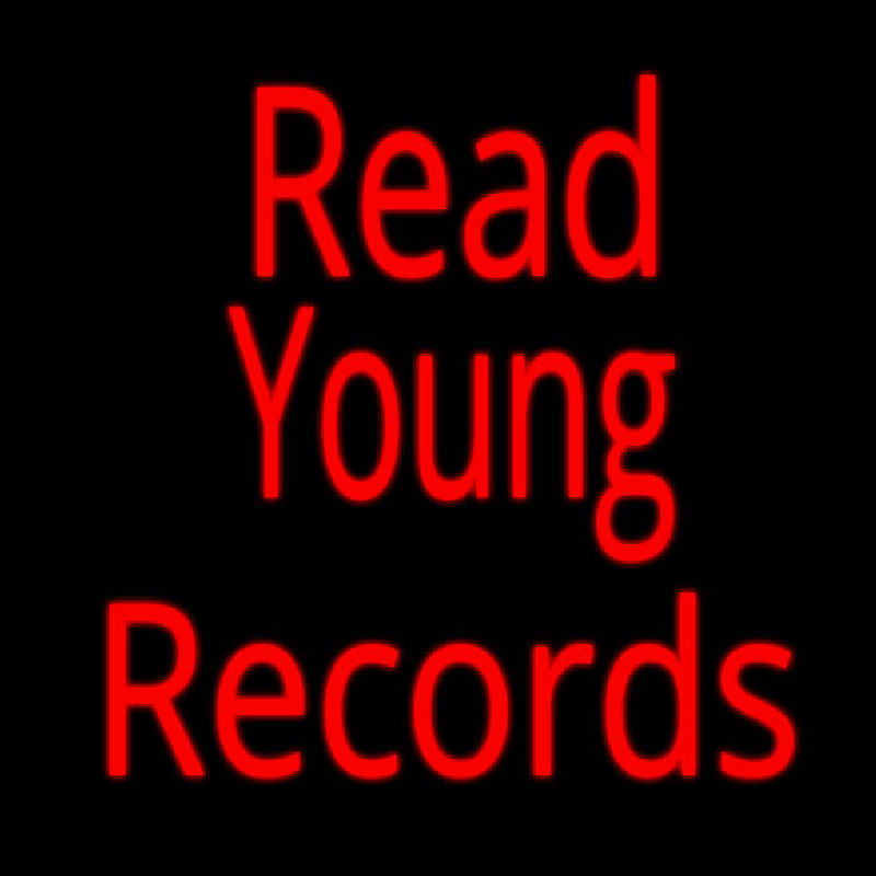 Custom Red Read Young Records Neon Sign USA