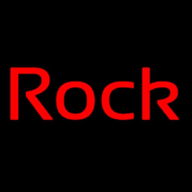 Custom Red Rock Cursive 1 Neon Sign USA