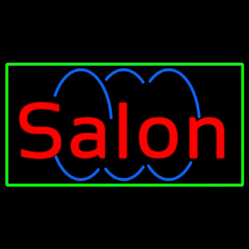 Custom Red Salon Neon Sign USA