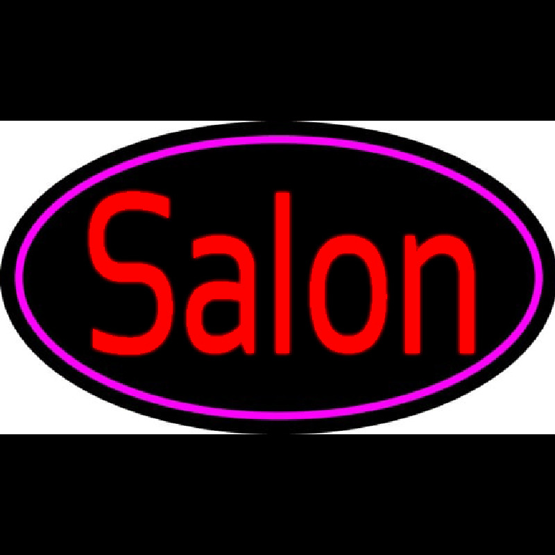 Custom Red Salon Neon Sign USA