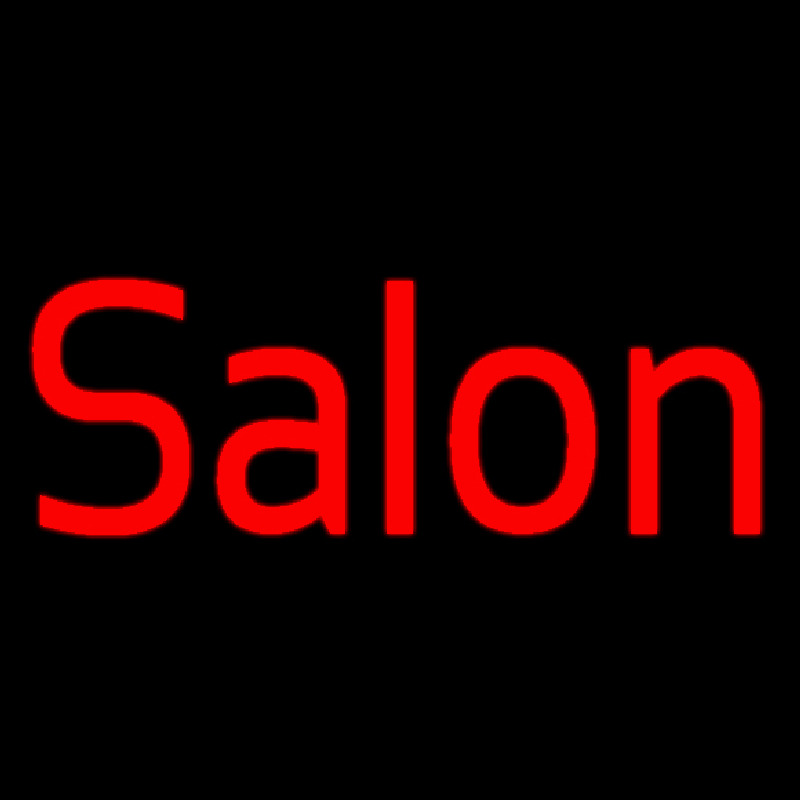 Custom Red Salon Neon Sign USA