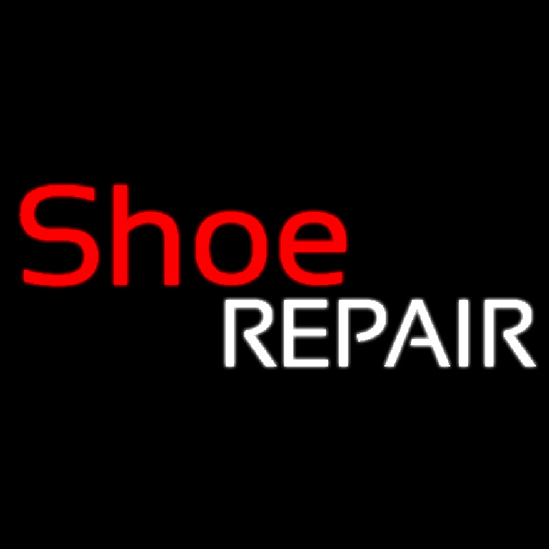 Custom Red Shoe White Repair Neon Sign