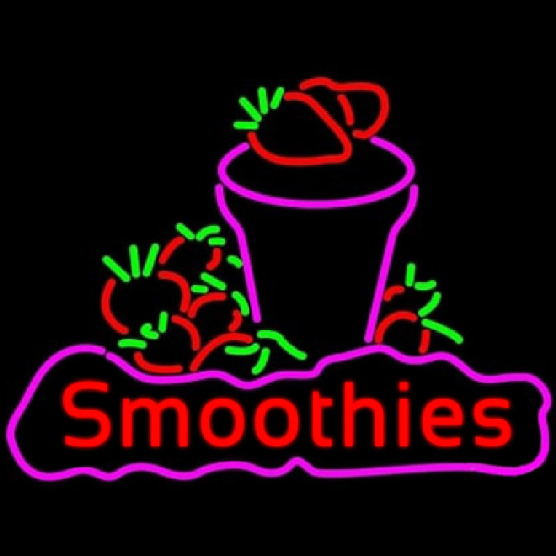 Custom Red Smoothies Neon Sign USA