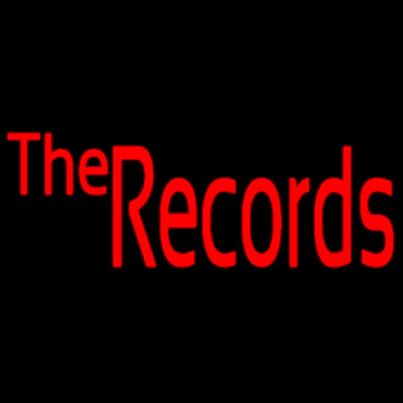 Custom Red The Records Neon Sign USA
