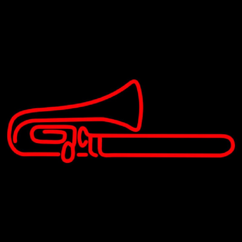 Custom Red Trumpet Saxophone 1 Neon Sign USA