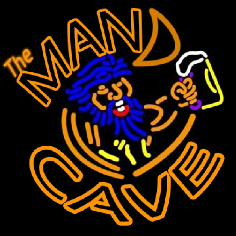 Custom Retro Man Cave Neon Sign USA