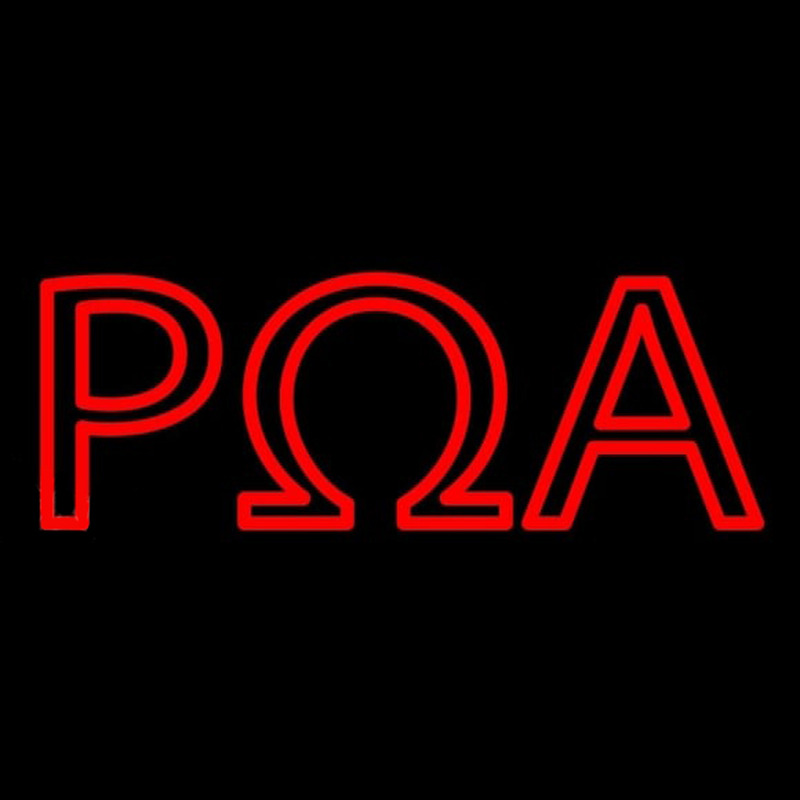 Custom Rho Omega Alpha Neon Sign USA