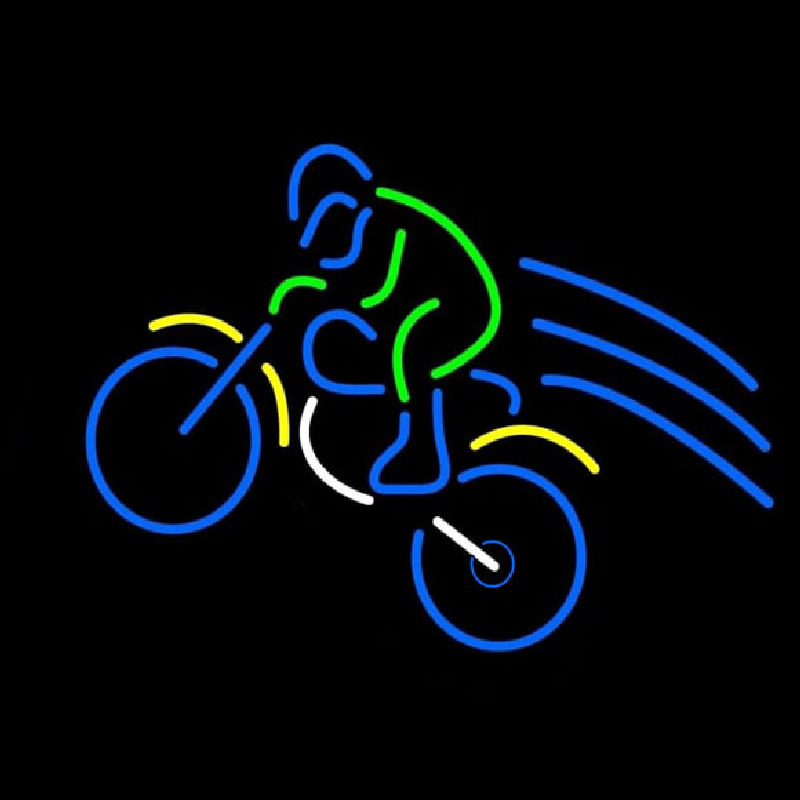 Custom Rider With Bike Neon Sign USA