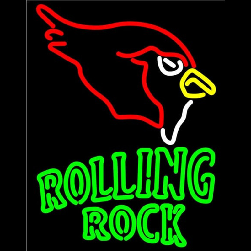 Custom Rolling Rock Arizona Cardinals NFL Neon Beer Sign Neon Sign USA