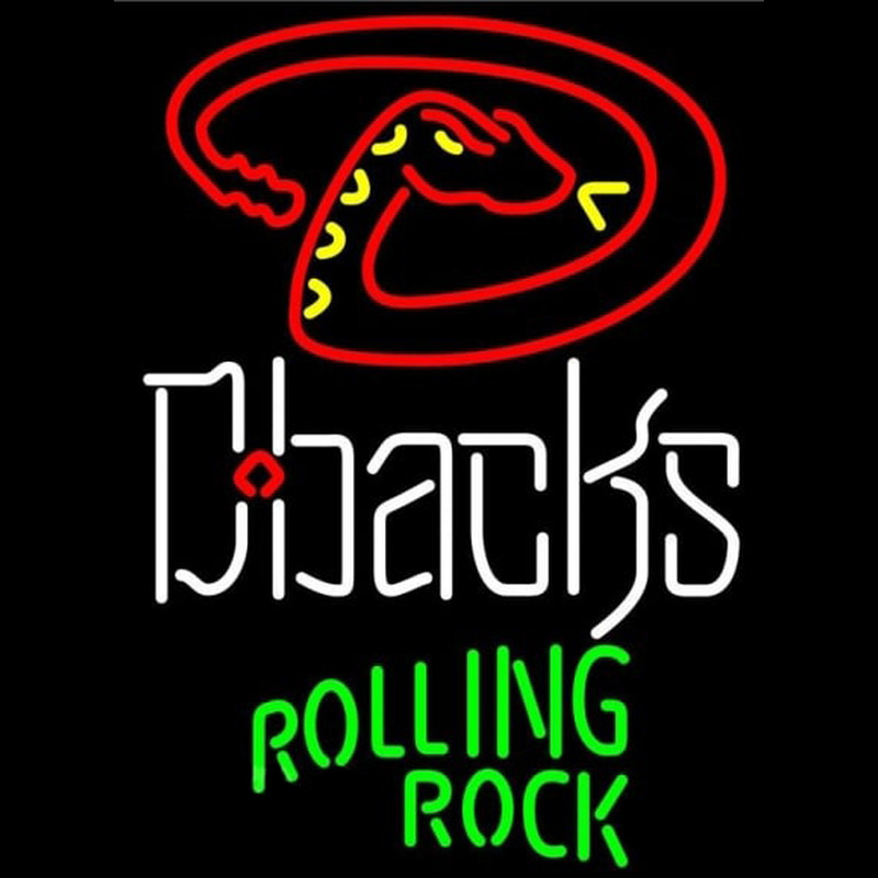 Custom Rolling Rock Arizona Diamondbacks MLB Beer Sign Neon Sign USA