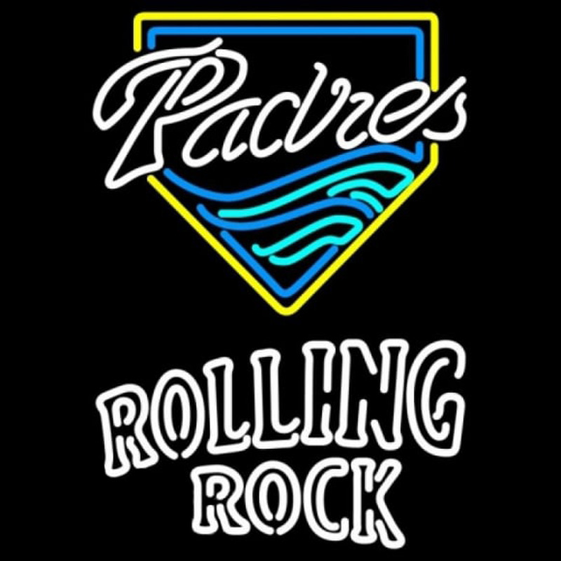 Custom Rolling Rock Double Line San Diego Padres MLB Beer Sign Neon Sign USA