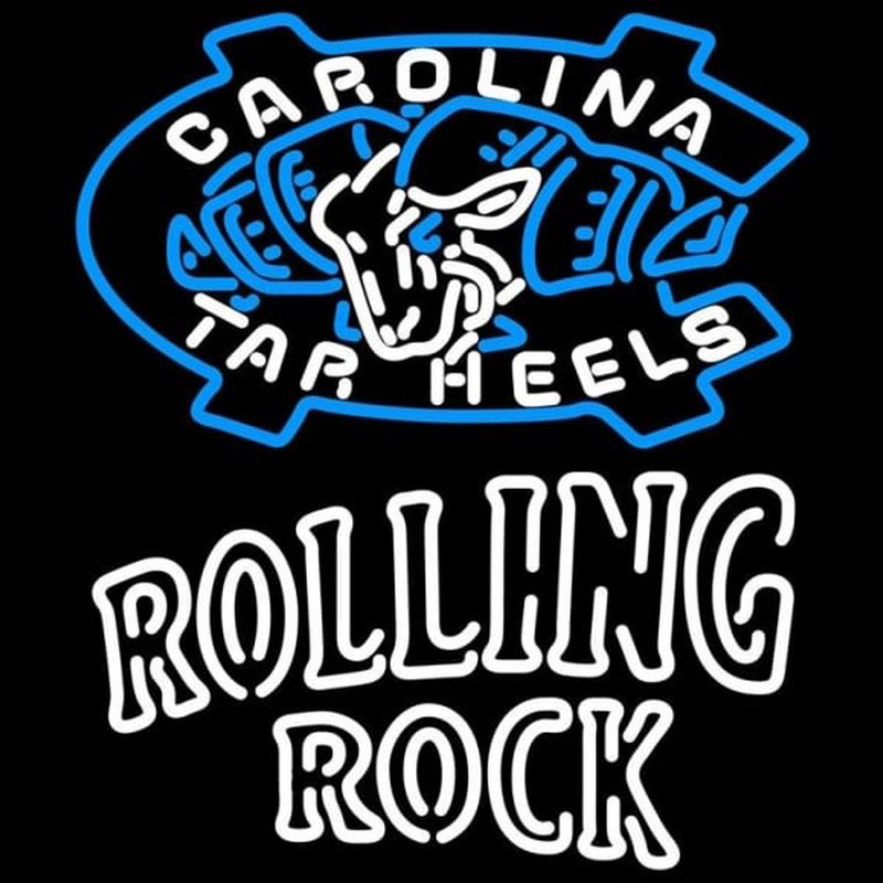 Custom Rolling Rock Double Line Unc North Carolina Tar Heels MLB Beer Sign Neon Sign USA