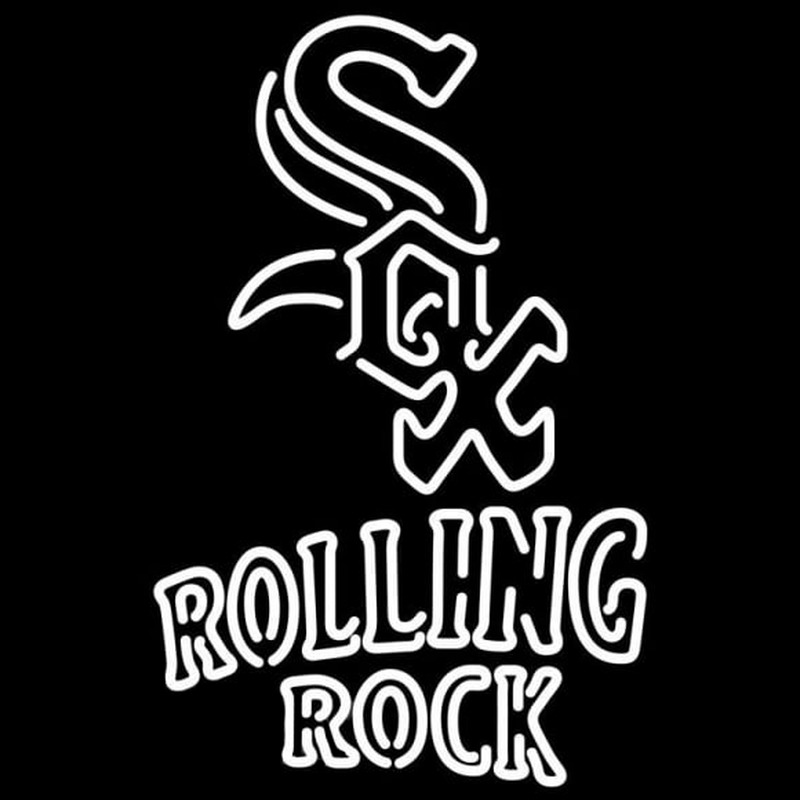Custom Rolling Rock Doubleline Chicago White Sox MLB Beer Sign Neon Sign USA