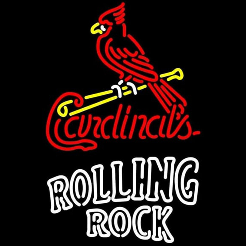 Custom Rolling Rock Doubleline St Louis Cardinals MLB Beer Sign Neon Sign USA